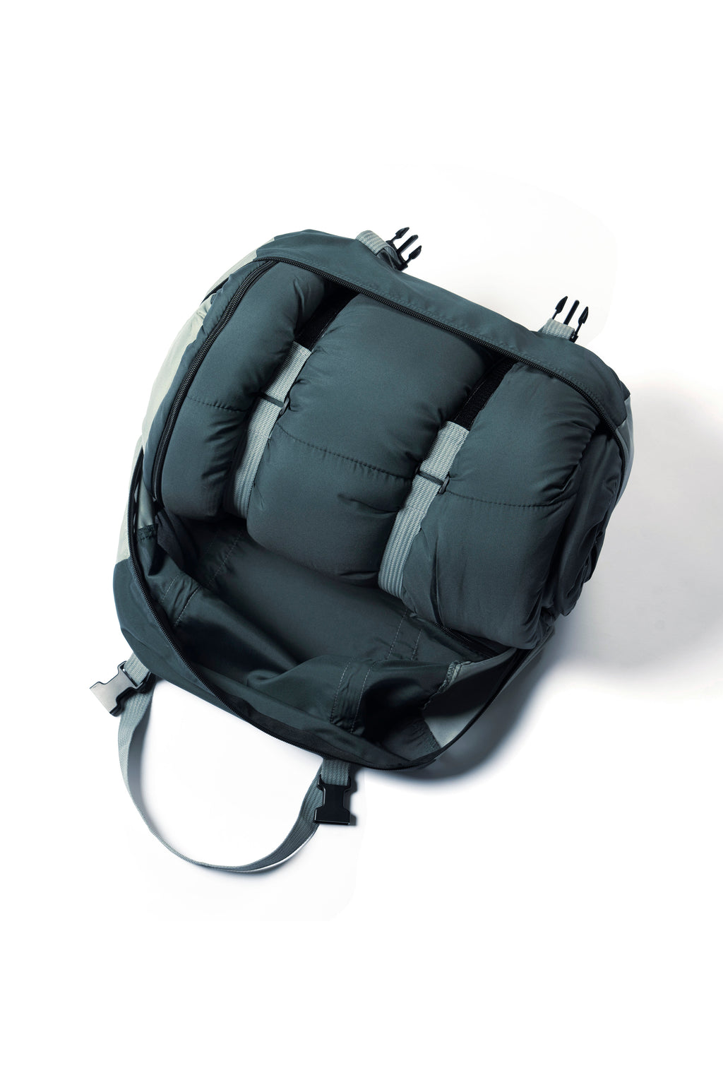 A green 'SnoozePod' from SnoozeFest packed in it's carry case